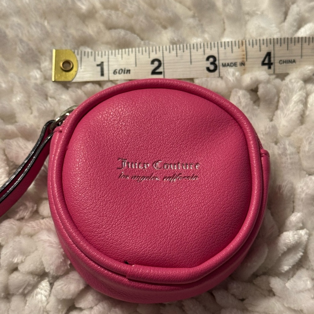 Juicy Couture Pink Round coin pouch